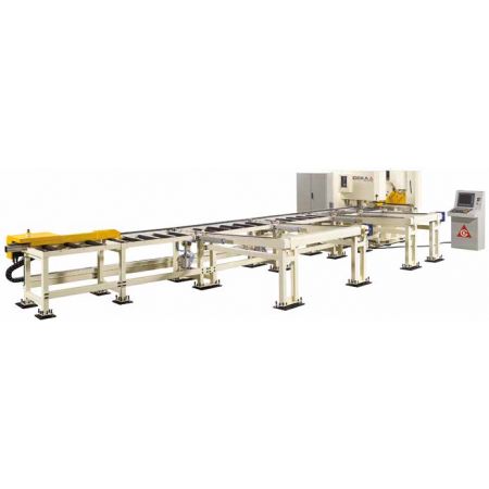 Ligne automatique CNC de poinçonnage et cisaillage de fers plats et cornières ALFA 500